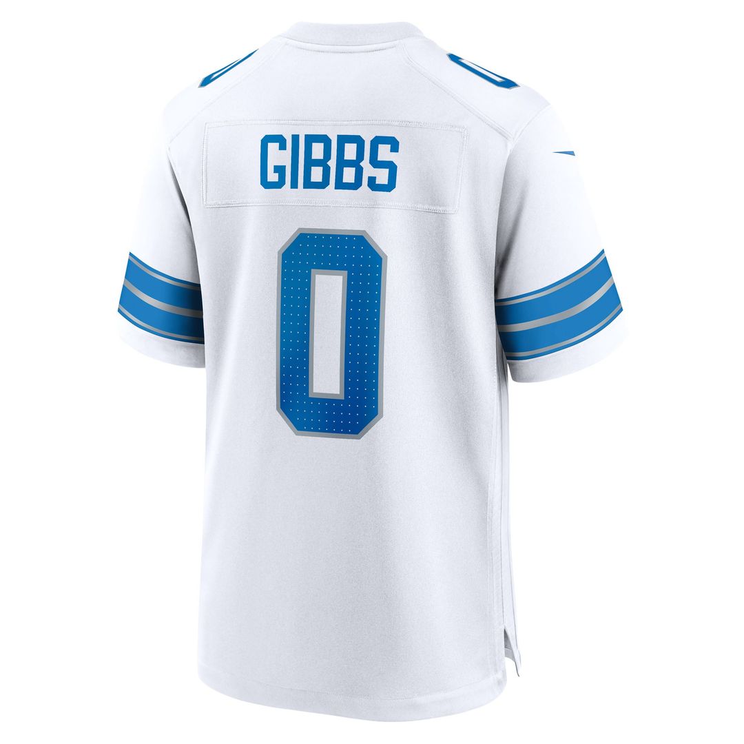 Detroit Lions Jahmyr Gibbs Nike Blue Game Jersey
