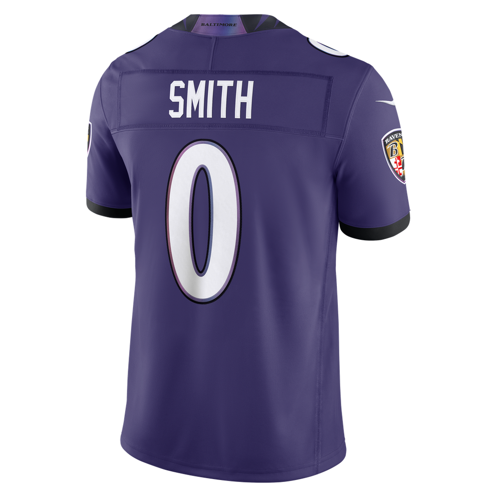 Baltimore Ravens Roquan Smith Nike Purple Team Vapor FUSE Stitched Limited Jersey