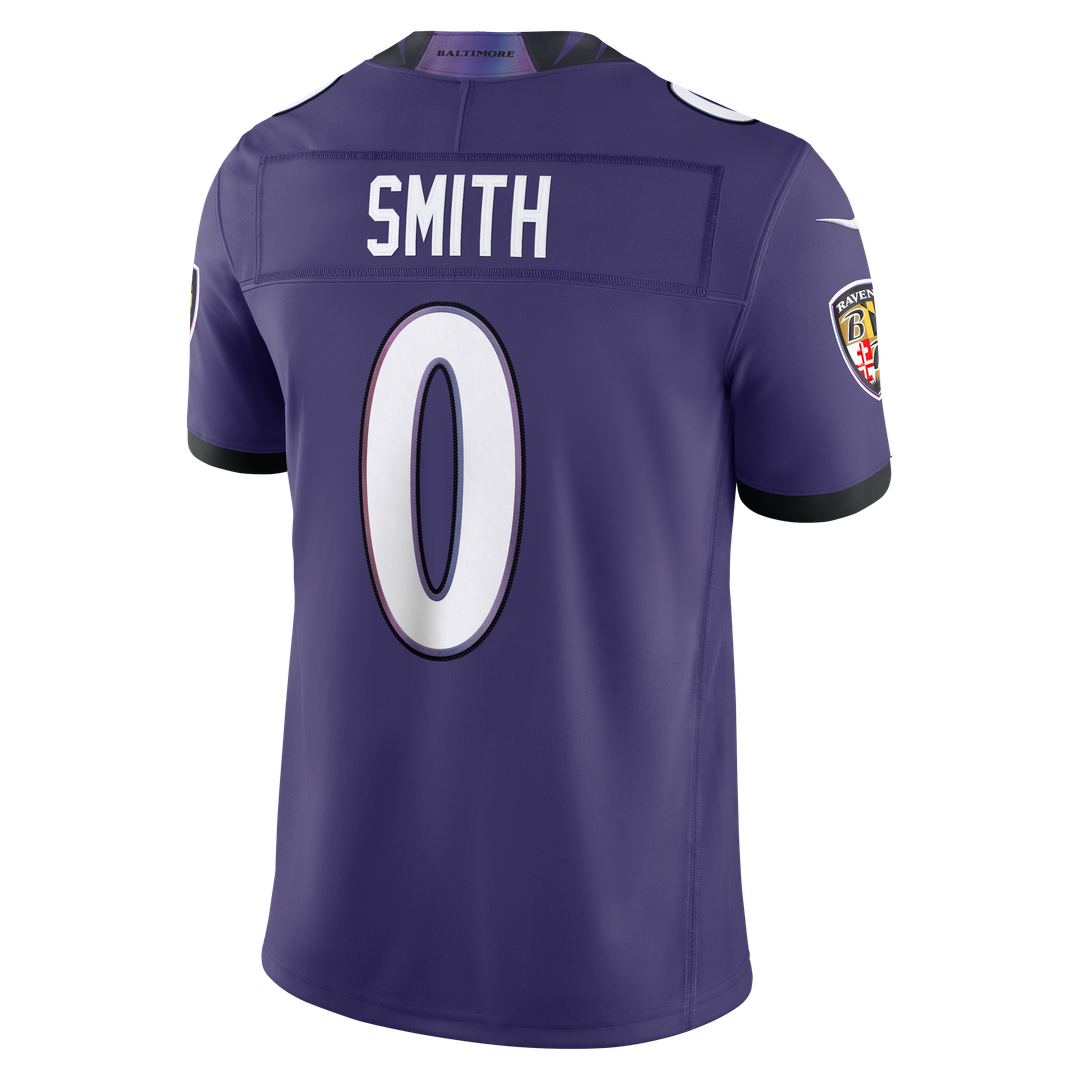 Baltimore Ravens Roquan Smith Nike Purple Team Vapor FUSE Stitched Limited Jersey