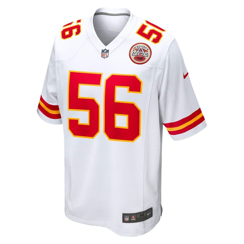 Kansas City Chiefs George Karlaftis Nike White Away Game Jersey