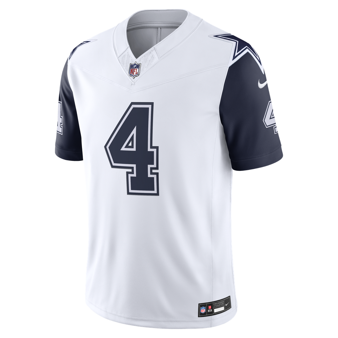 Dallas Cowboys Dak Prescott Nike White Alternate Vapor FUSE Stitched Limited Jersey