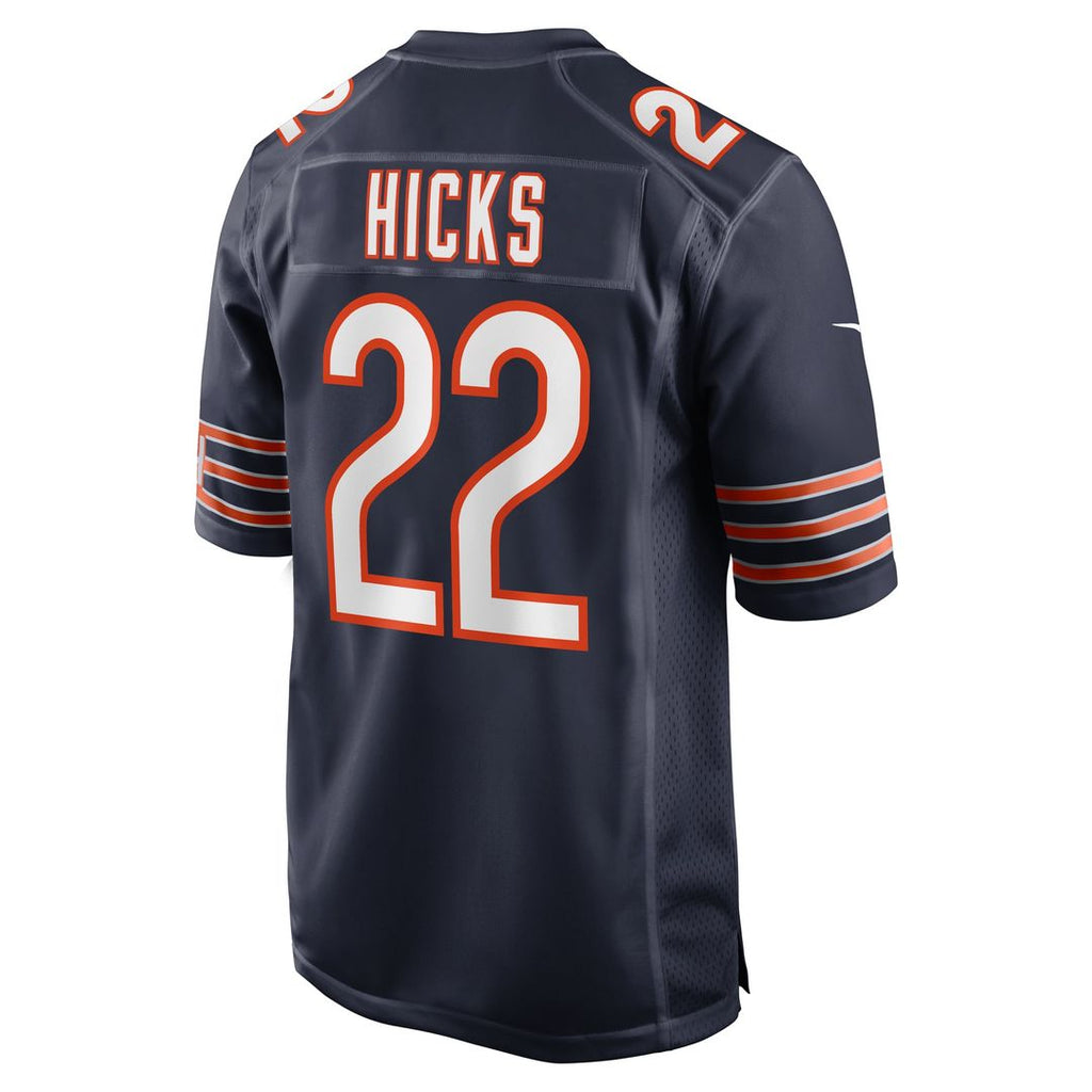Chicago Bears Elijah Hicks Nike Navy Game Jersey