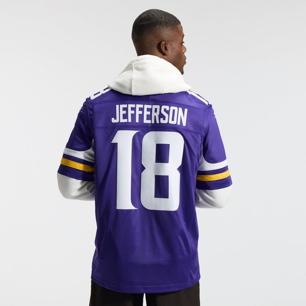Minnesota Vikings Justin Jefferson Nike White Alternate Vapor FUSE Stitched Limited Jersey