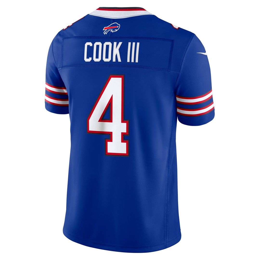 Buffalo Bills James Cook III Nike Royal Team Vapor FUSE Stitched Limited Jersey