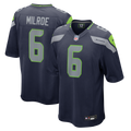 Seattle Seahawks Jalen Milroe Nike College Navy Game Jersey