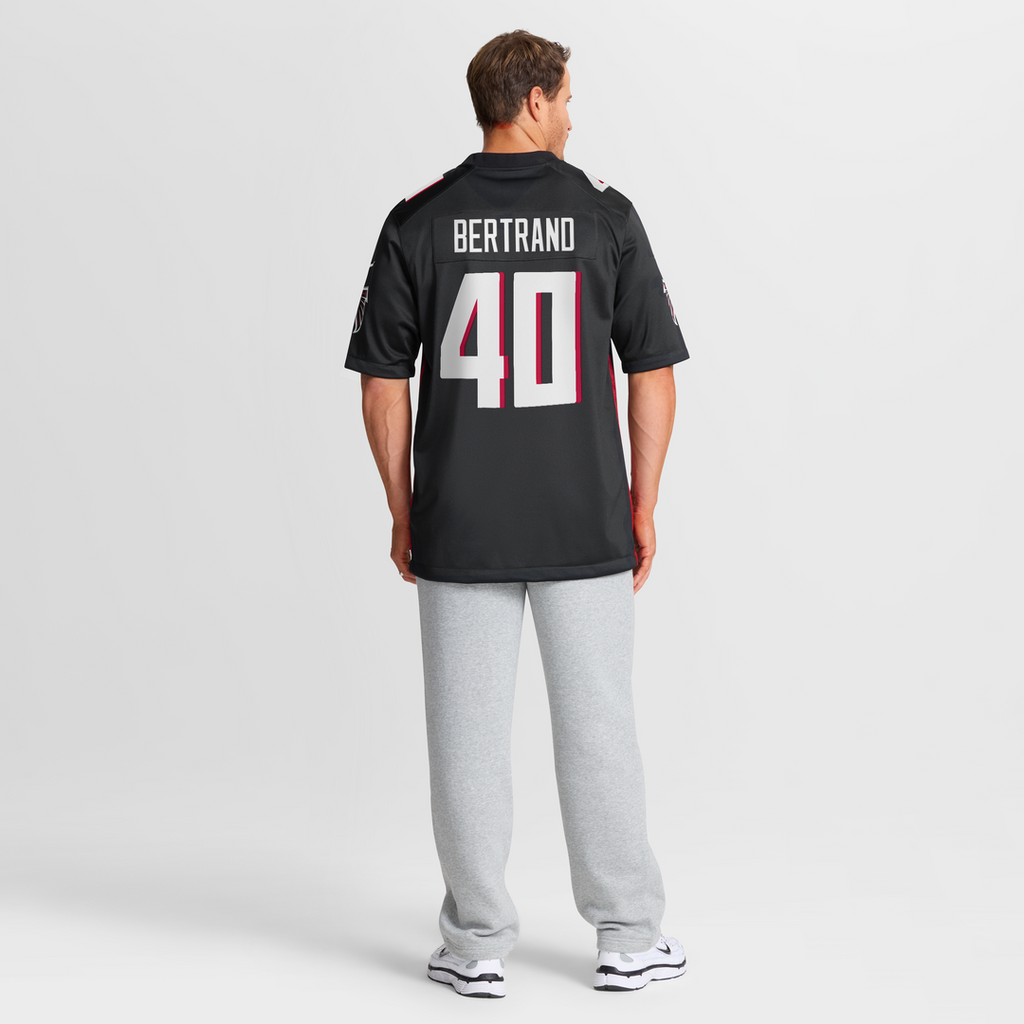 Atlanta Falcons JD Bertrand Nike Black Game Jersey