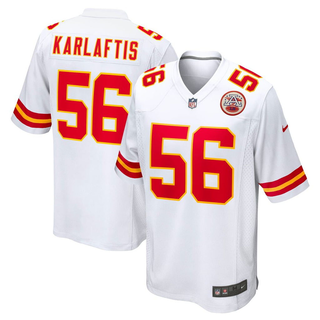 Kansas City Chiefs George Karlaftis Nike White Away Game Jersey