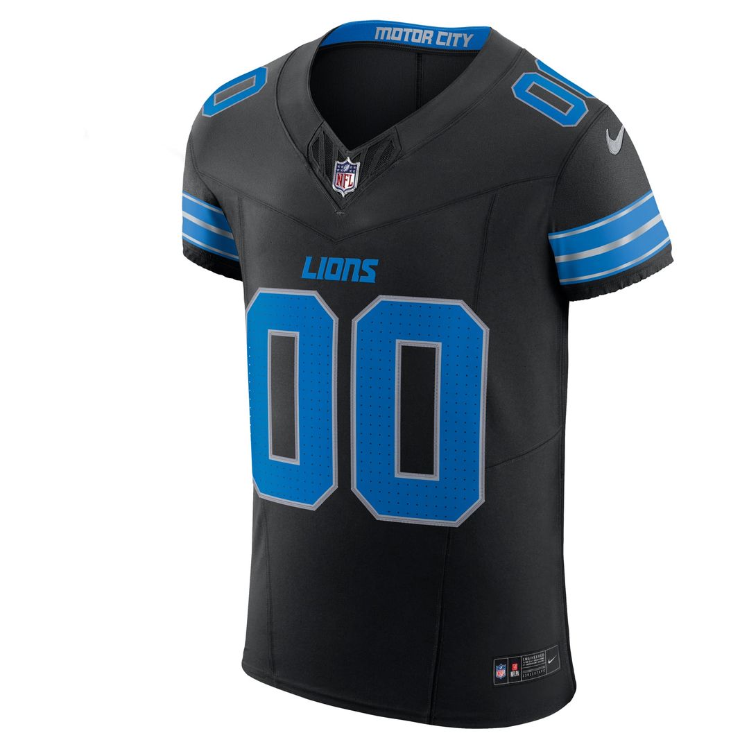 Detroit Lions Nike Black Alternate Vapor FUSE Elite Custom Jersey
