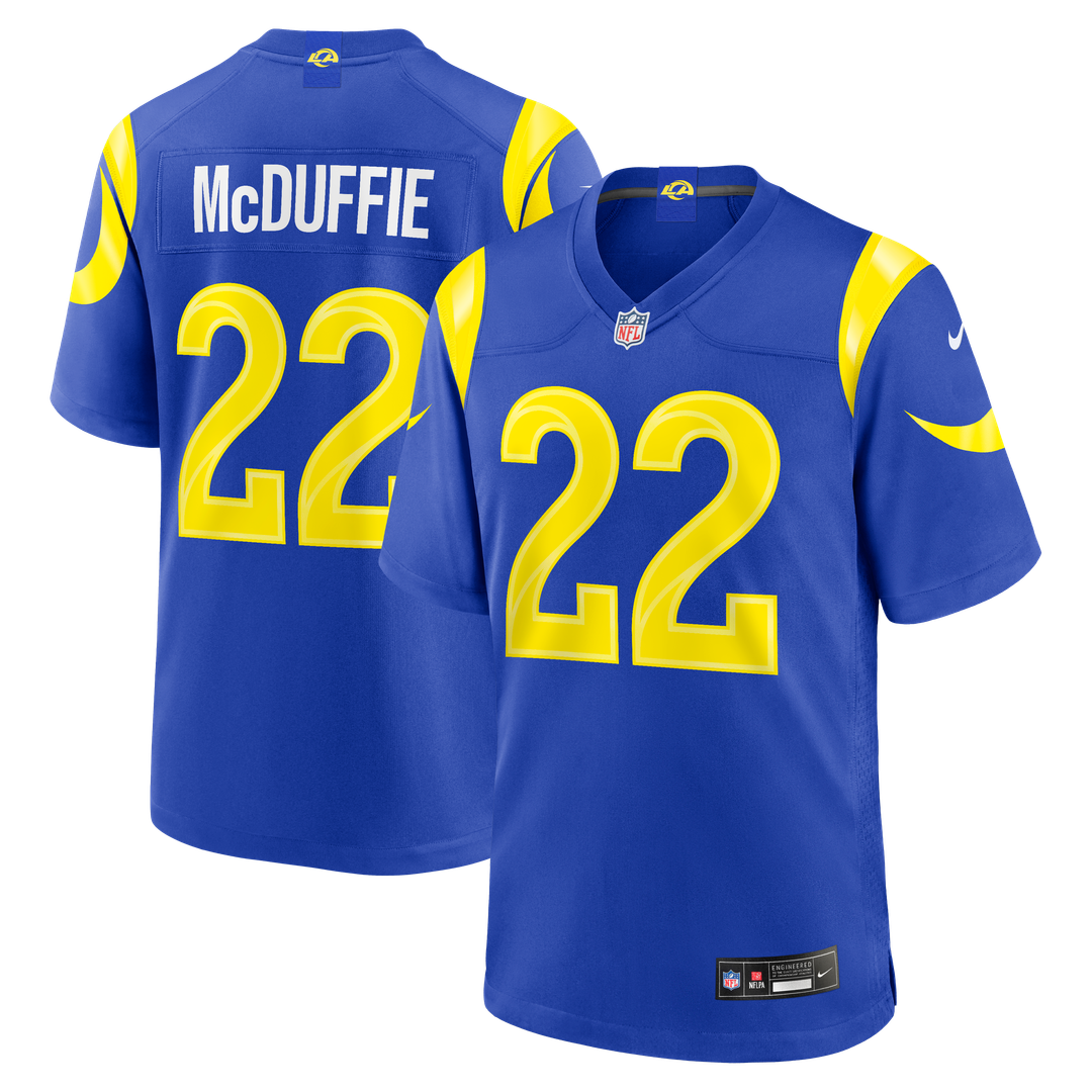 Los Angeles Rams Trent McDuffie Nike Royal Team Game Jersey