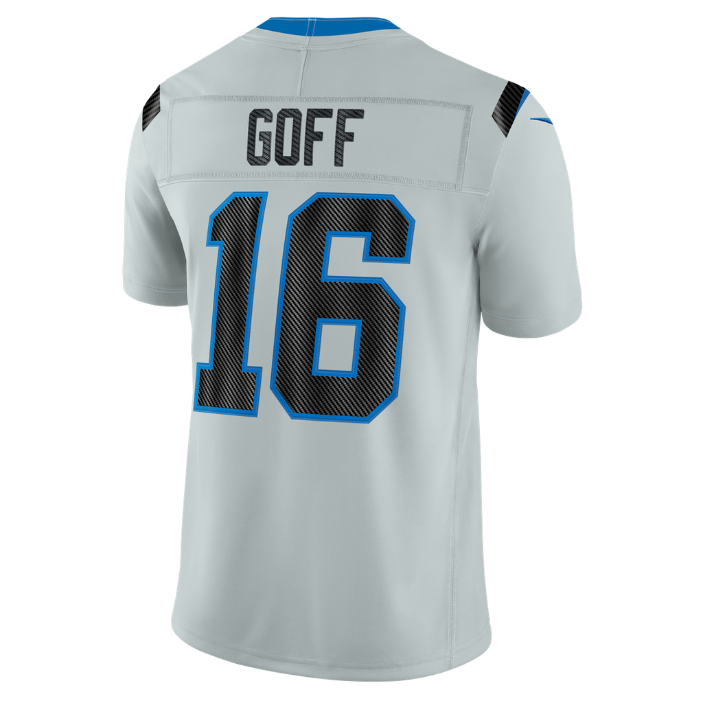 Detroit Lions Jared Goff Nike Silver 2026 Rivalries Collection Stitched Limited Jersey