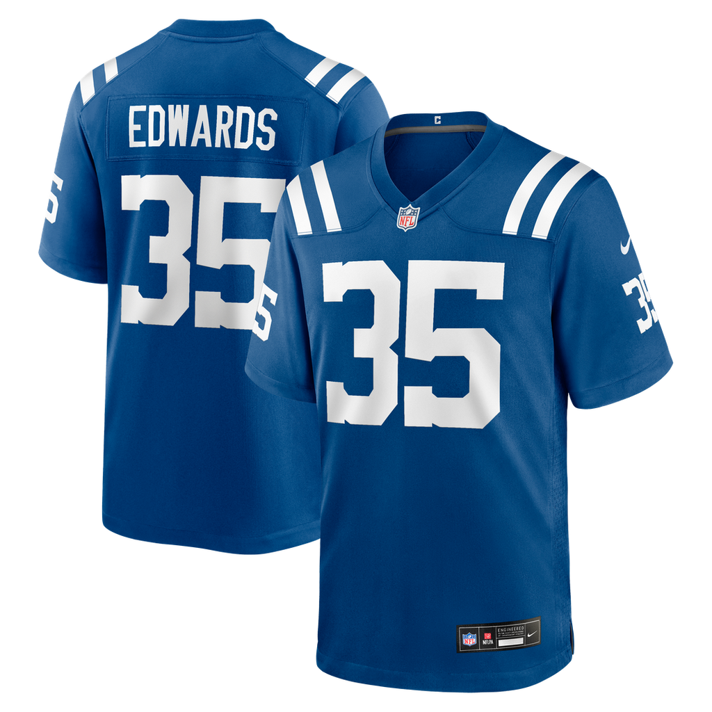 Indianapolis Colts Johnathan Edwards Nike Royal Game Jersey