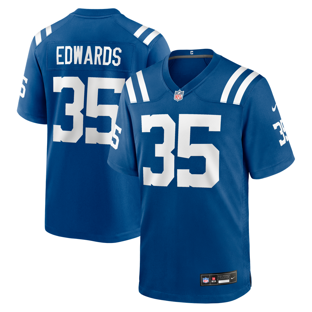 Indianapolis Colts Johnathan Edwards Nike Royal Game Jersey