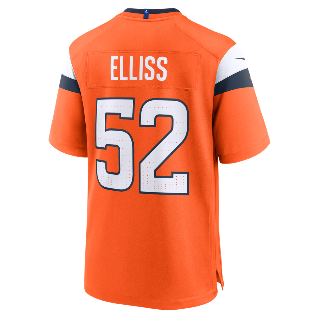 Denver Broncos Jonah Elliss Nike Orange Game Jersey