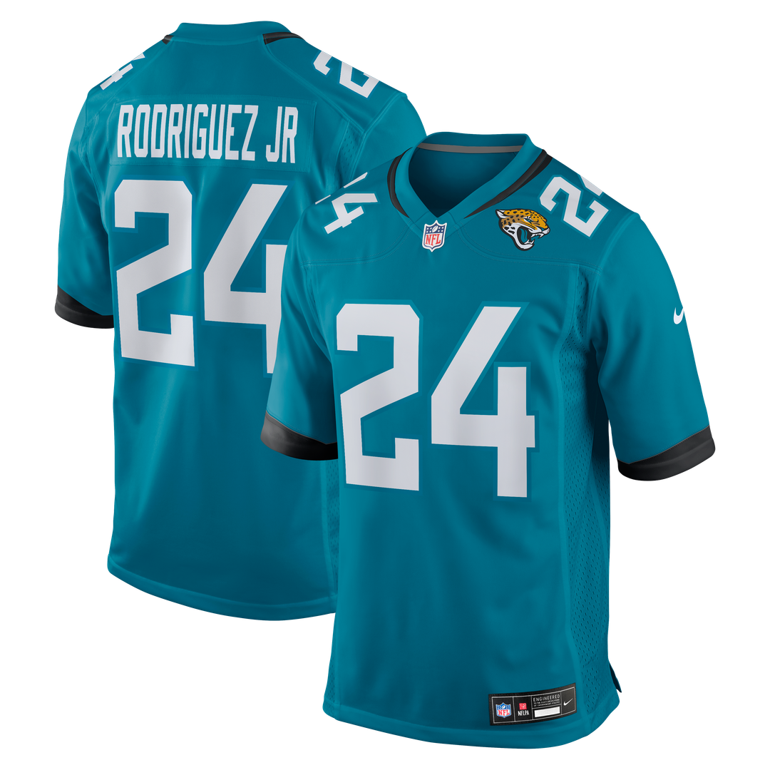 Jacksonville Jaguars Chris Rodriguez Jr. Nike Teal Game Jersey