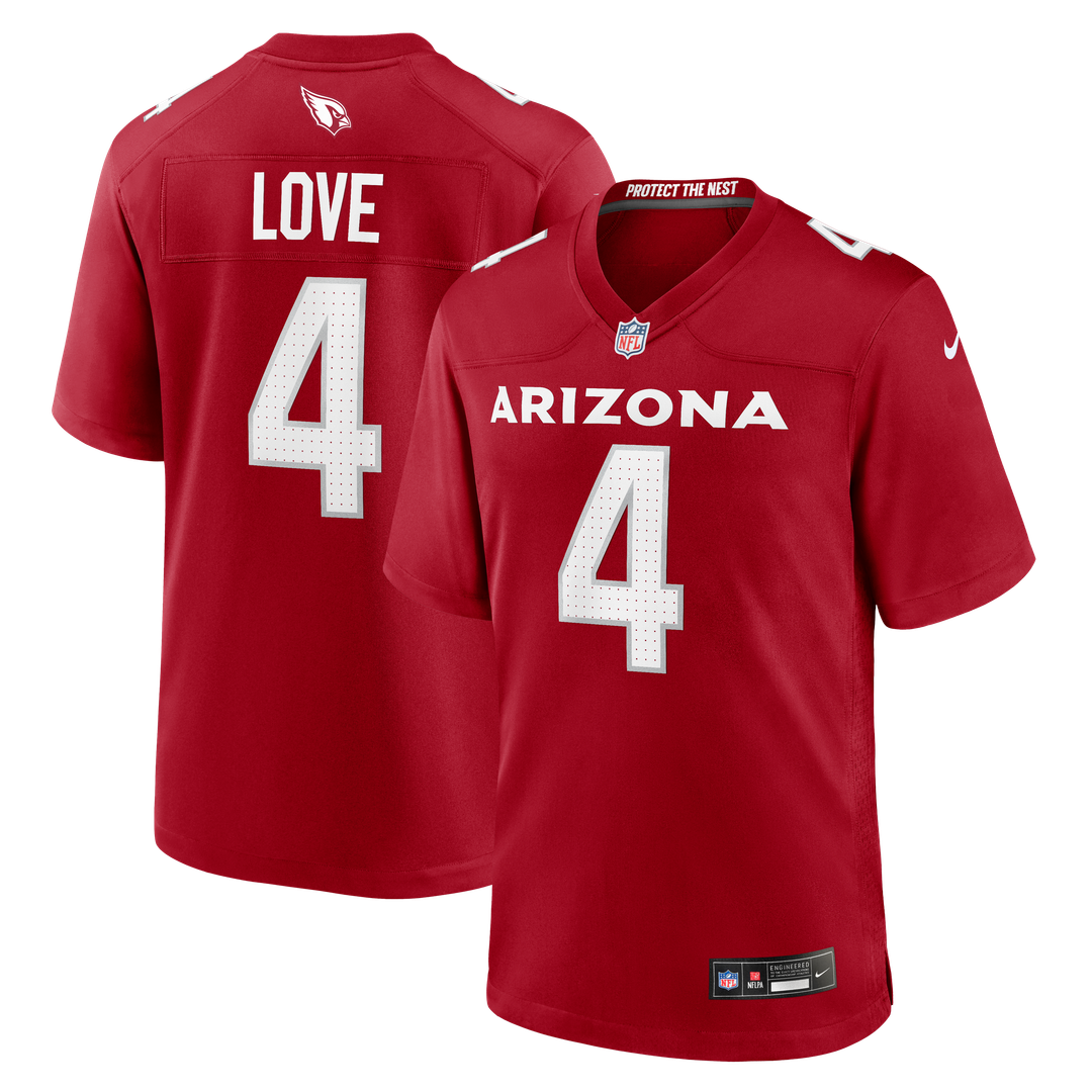Arizona Cardinals Jeremiyah Love Nike Cardinal Game Jersey