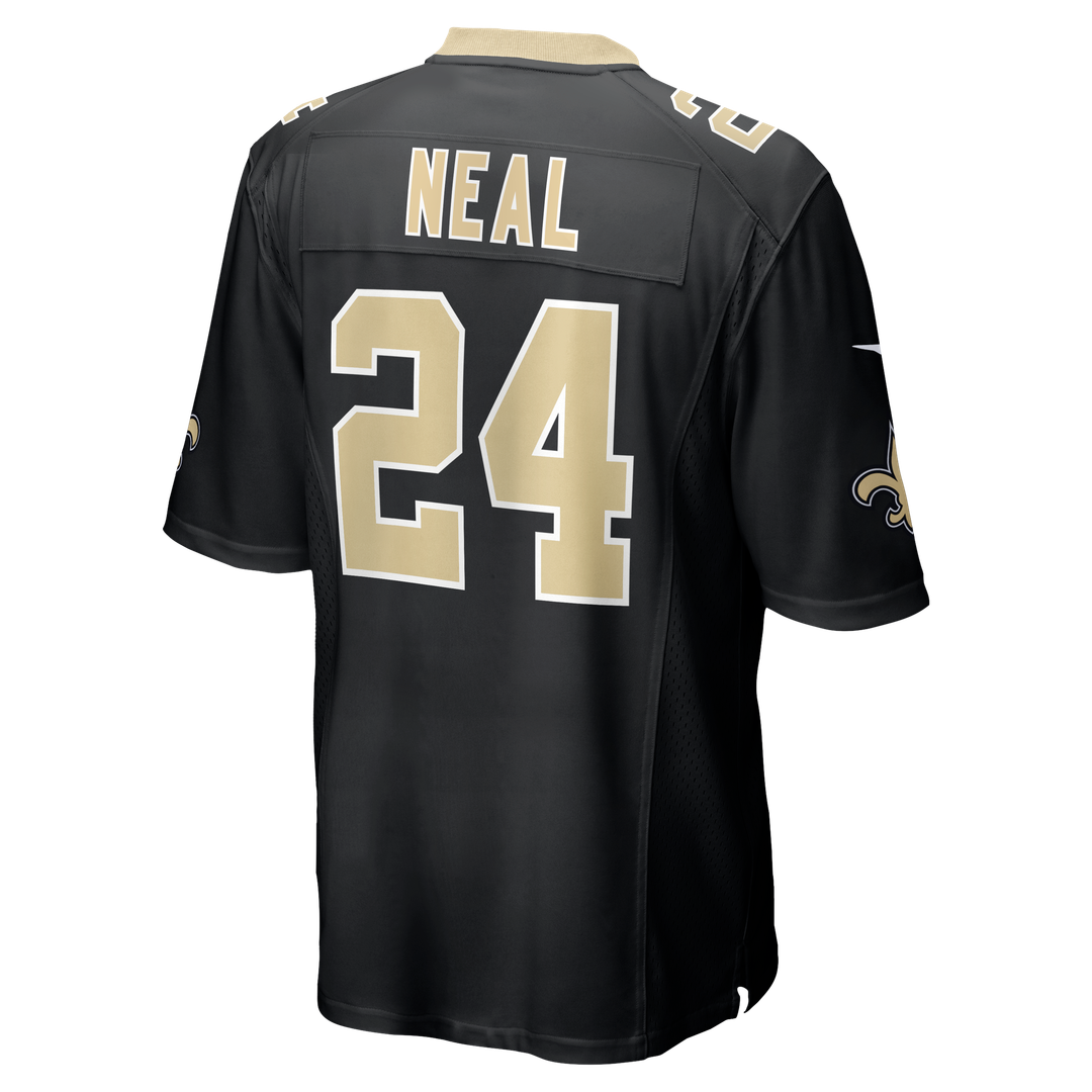 New Orleans Saints Devin Neal Nike Black Game Jersey