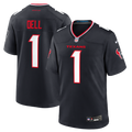Houston Texans Tank Dell Nike Navy Game Jersey