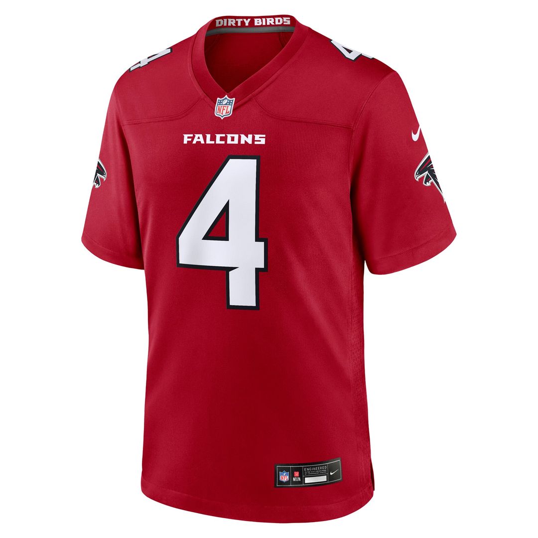 Atlanta Falcons Jahan Dotson Nike Red Game Jersey