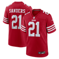 San Francisco 49ers Deion Sanders Nike Scarlet Team Retired Game Jersey