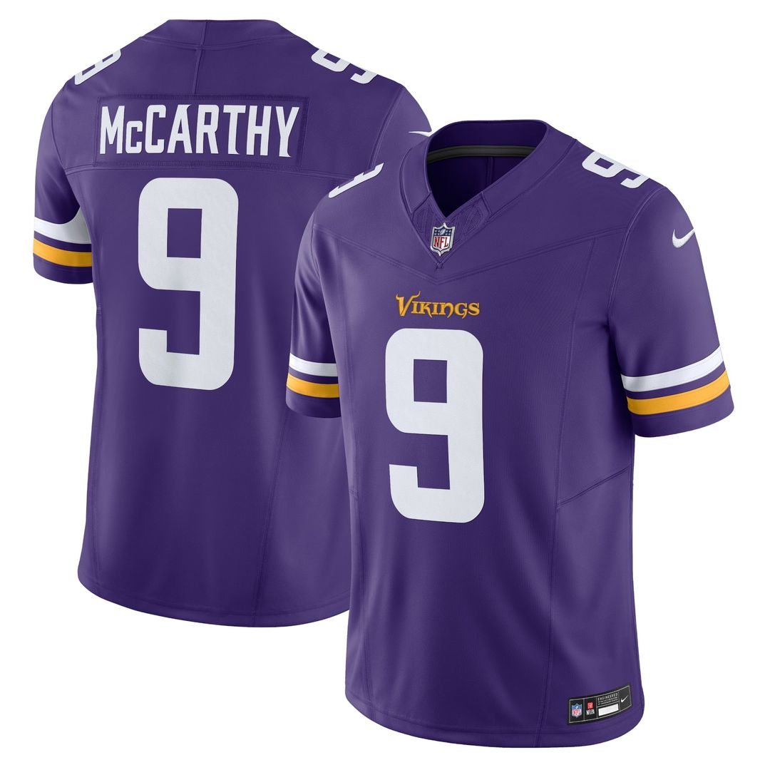 Minnesota Vikings J.J. McCarthy Nike White Vapor FUSE Limited Jersey