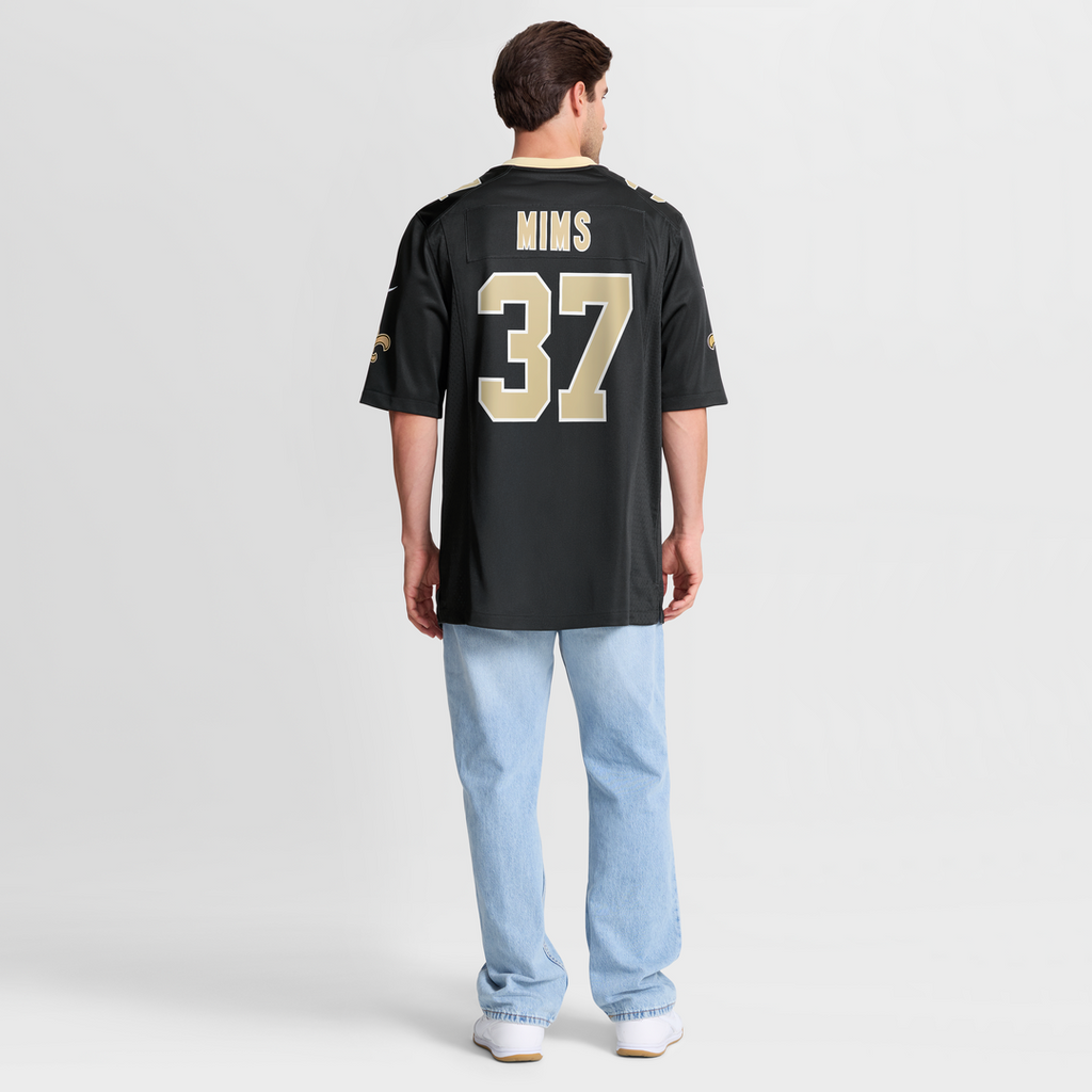 New Orleans Saints Jordan Mims Nike Black Game Jersey