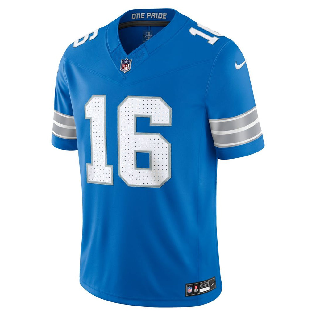 Detroit Lions Jared Goff Nike Blue Team Vapor FUSE Stitched Limited Jersey