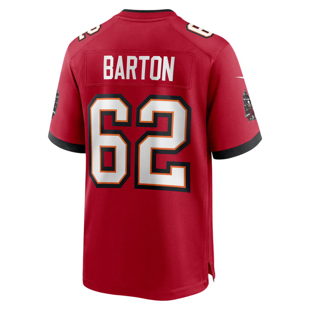 Graham Barton Pick No. 26 Nike Red Game Jersey