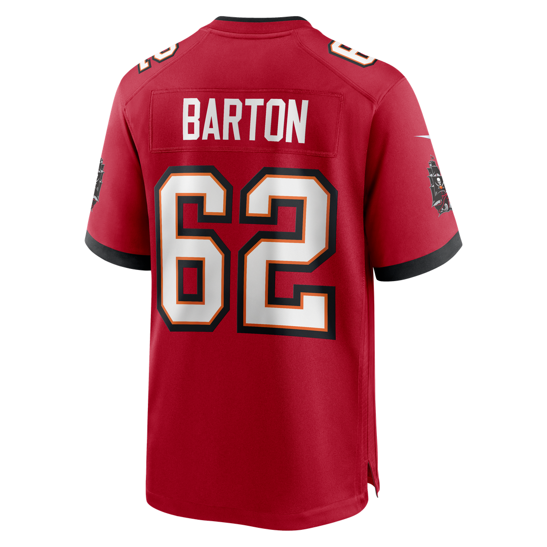 Graham Barton Pick No. 26 Nike Red Game Jersey