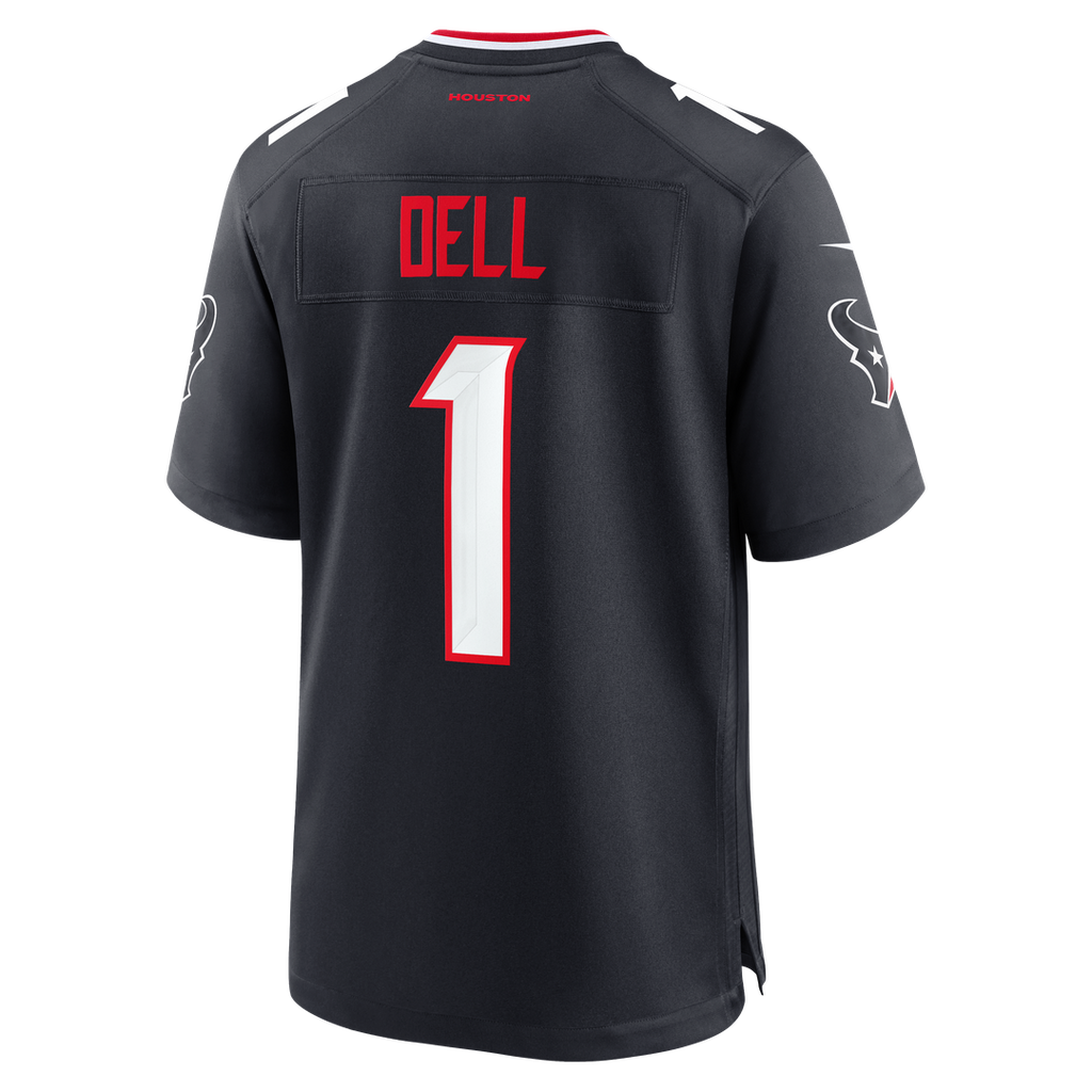 Houston Texans Tank Dell Nike Navy Game Jersey