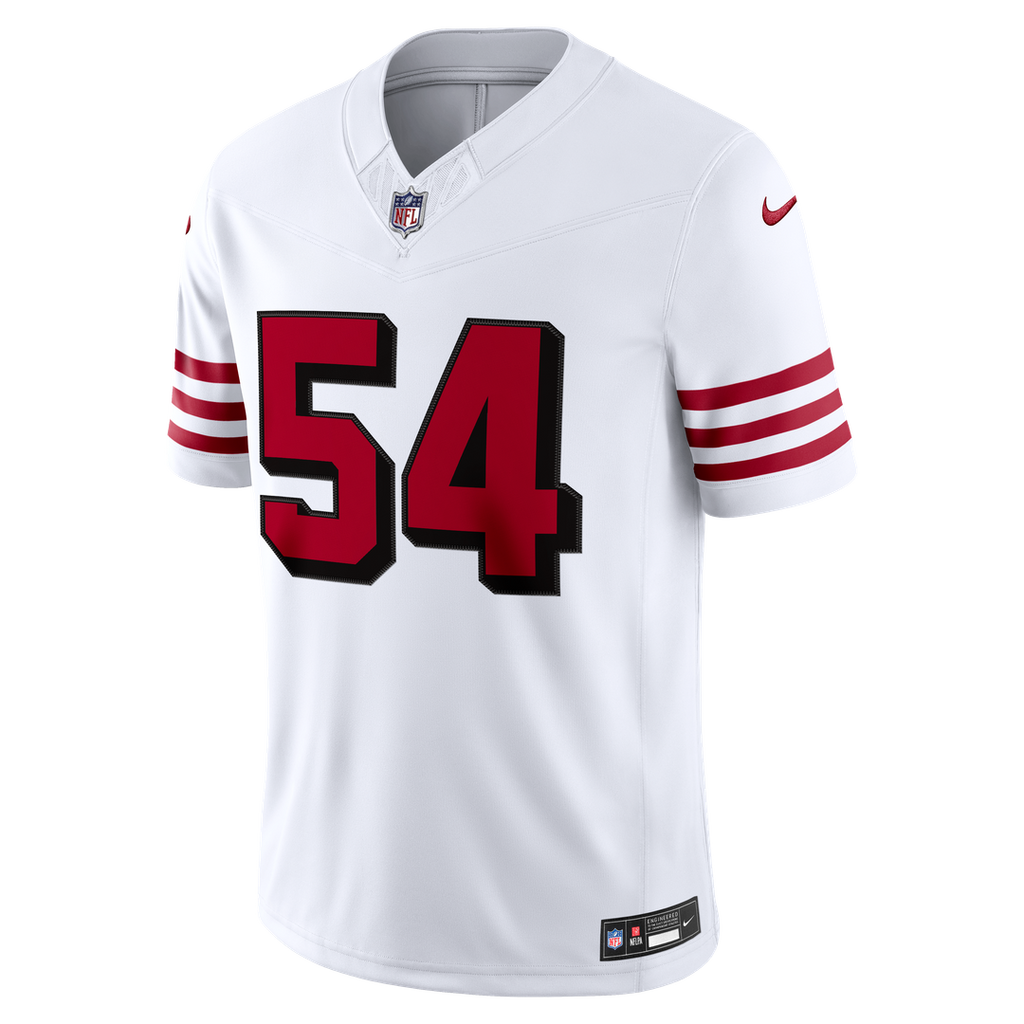 San Francisco 49ers Fred Warner Nike White Alternate Vapor FUSE Stitched Limited Jersey