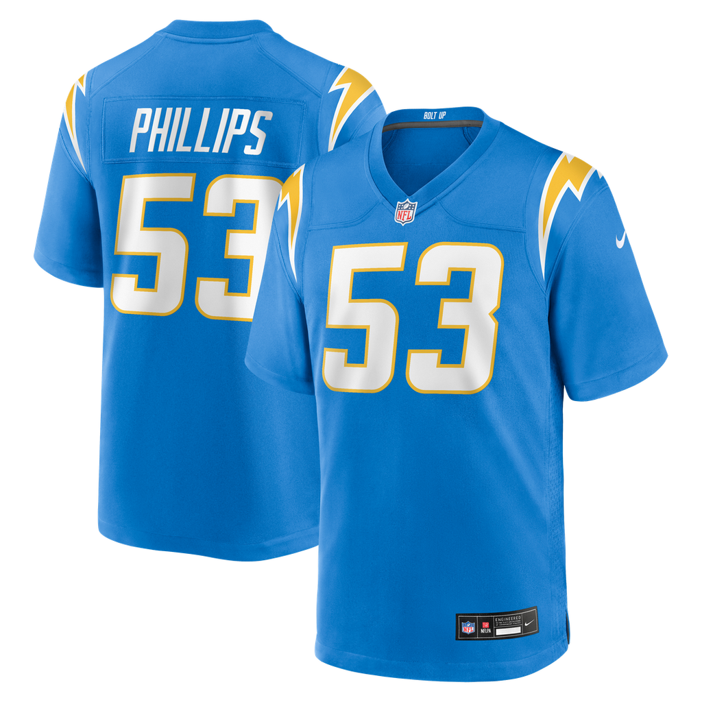 Los Angeles Chargers Del'Shawn Phillips Nike Powder Blue Game Jersey