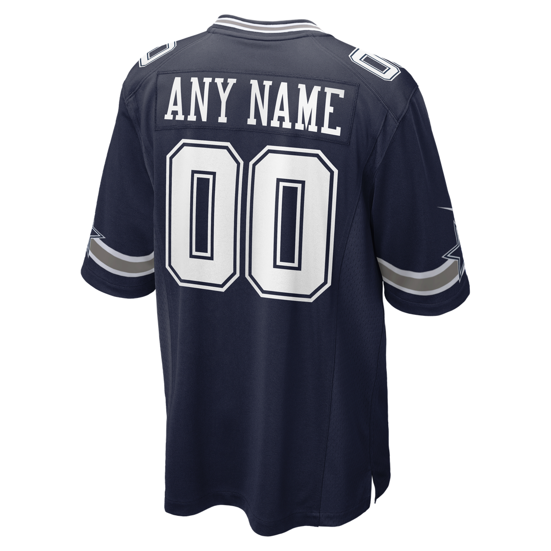 Dallas Cowboys Nike Navy Custom Jersey
