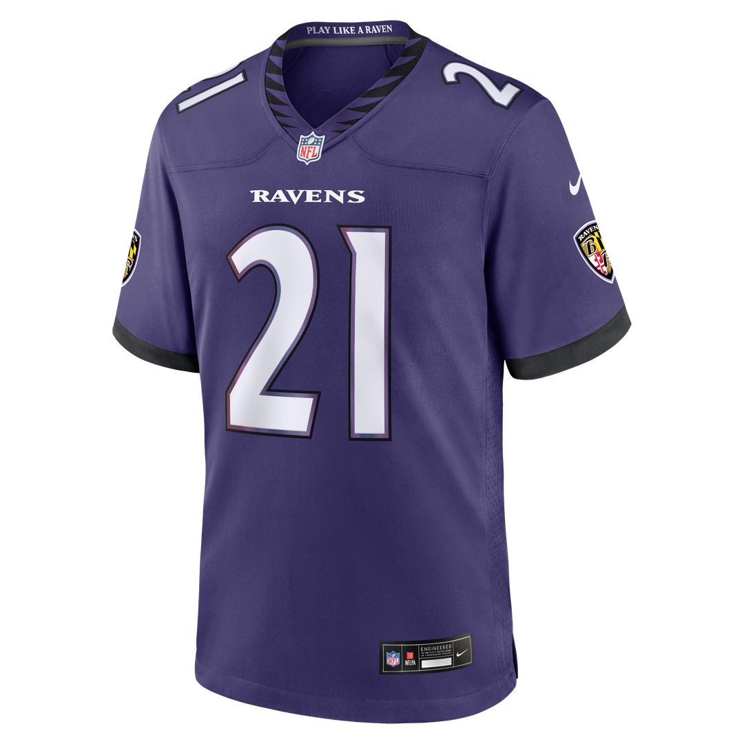 Baltimore Ravens Jaylinn Hawkins Nike Purple Game Jersey