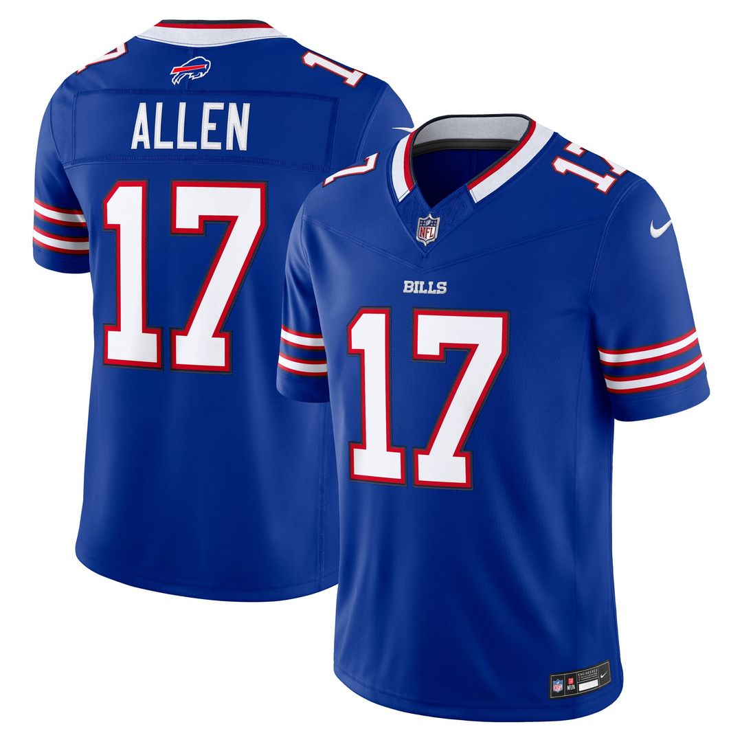 Buffalo Bills Josh Allen Nike Gray Nickel City Vapor FUSE Stitched Limited Jersey