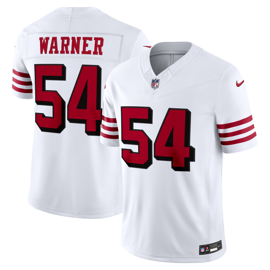San Francisco 49ers Fred Warner Nike White Alternate Vapor FUSE Stitched Limited Jersey