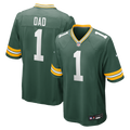 Green Bay Packers Number 1 Dad Nike Green Game Jersey