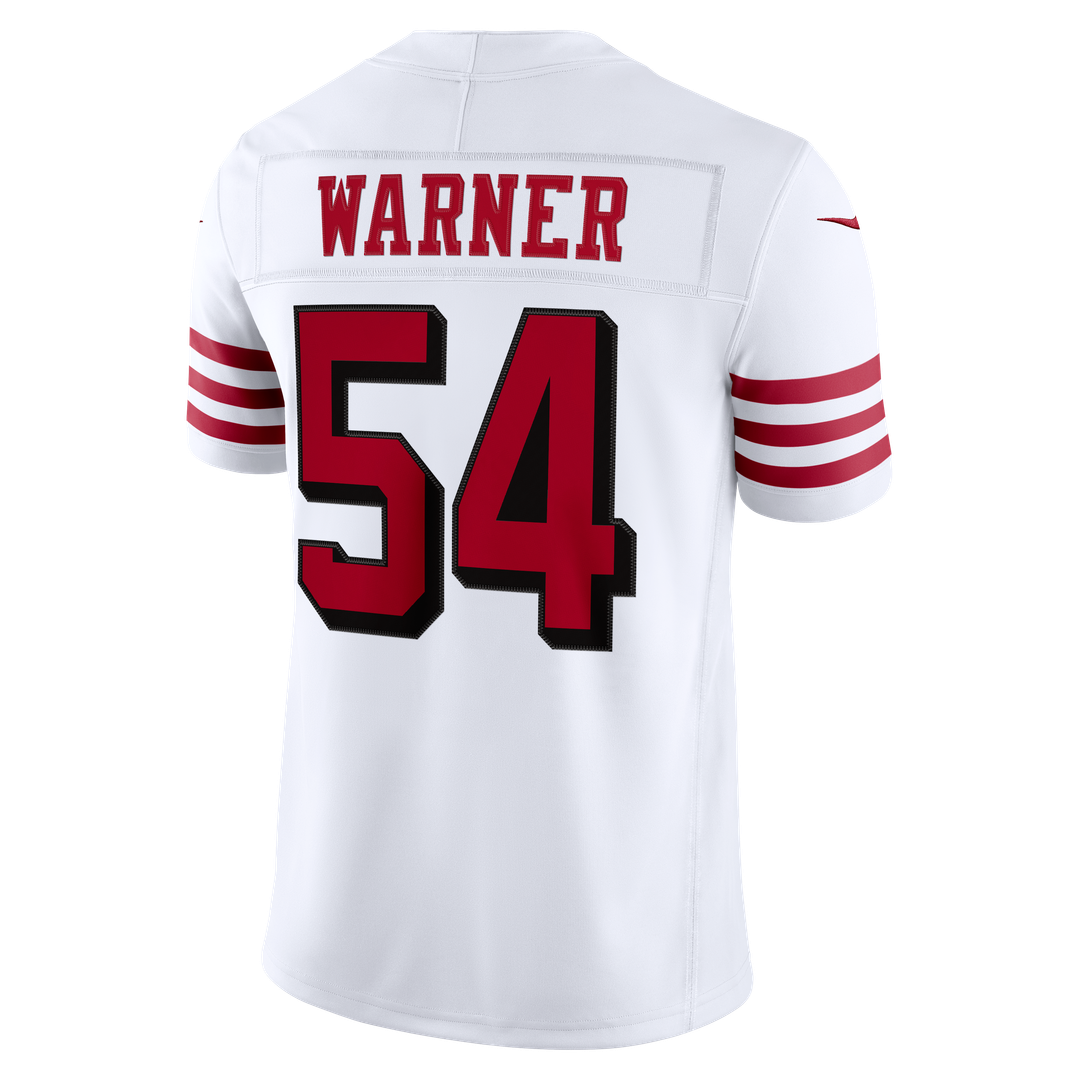 San Francisco 49ers Fred Warner Nike White Alternate Vapor FUSE Stitched Limited Jersey