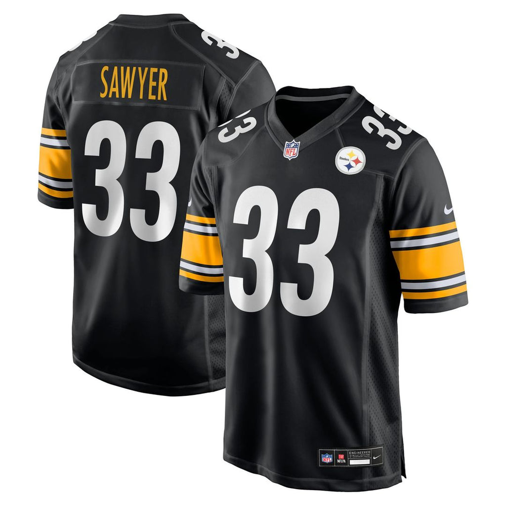 Pittsburgh Steelers Jack Sawyer Nike Black Game Jersey