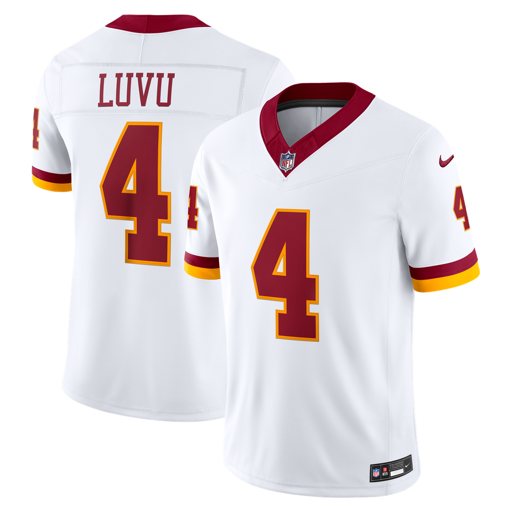 Washington Commanders Frankie Luvu Nike White Vapor FUSE Stitched Limited Jersey