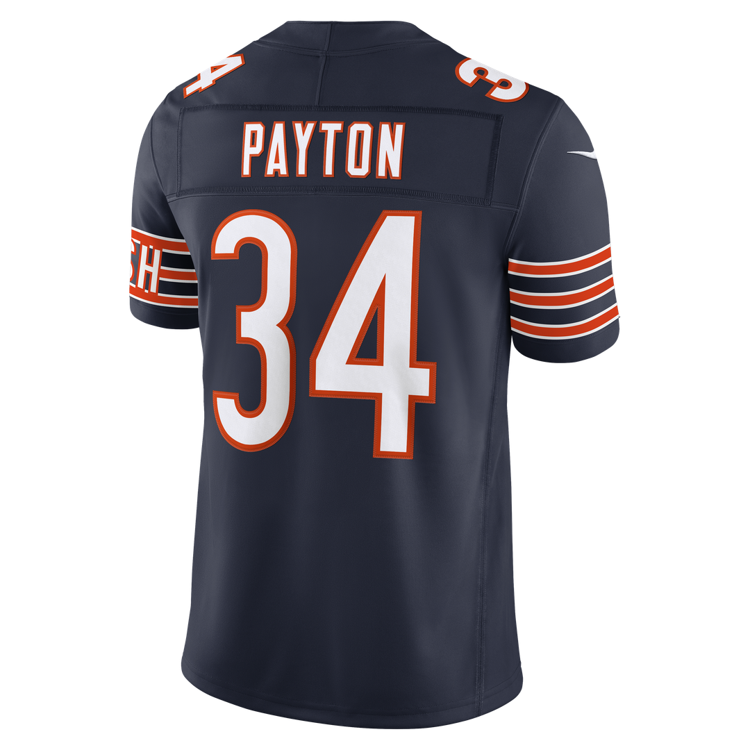 Chicago Bears Walter Payton Nike Navy Vapor FUSE Stitched Retired Limited Jersey