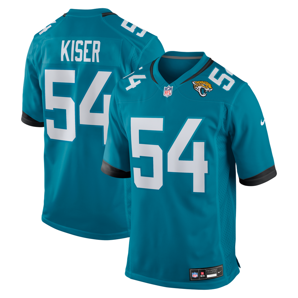 Jacksonville Jaguars Jack Kiser Nike Teal Game Jersey
