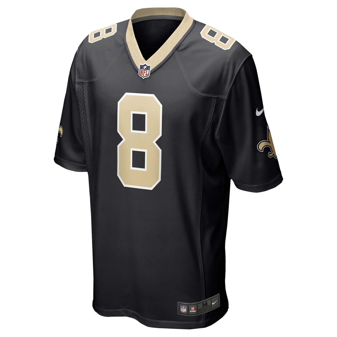 New Orleans Saints Archie Manning Nike Black Retired Game Jersey