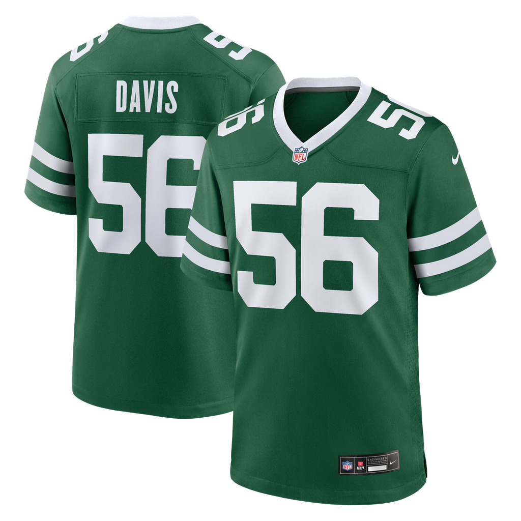 New York Jets Demario Davis Nike Legacy Green Game Jersey