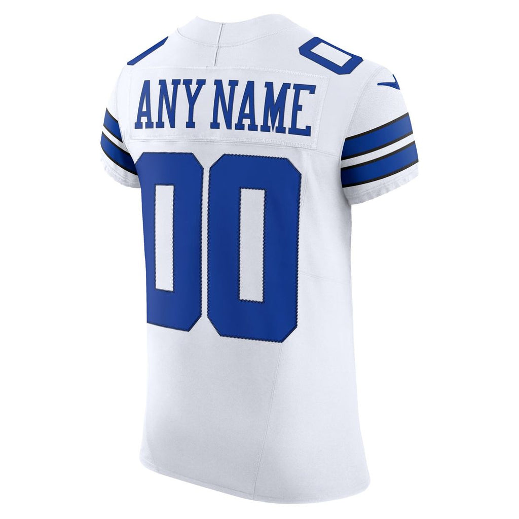 Dallas Cowboys Nike White Vapor FUSE Elite Custom Jersey