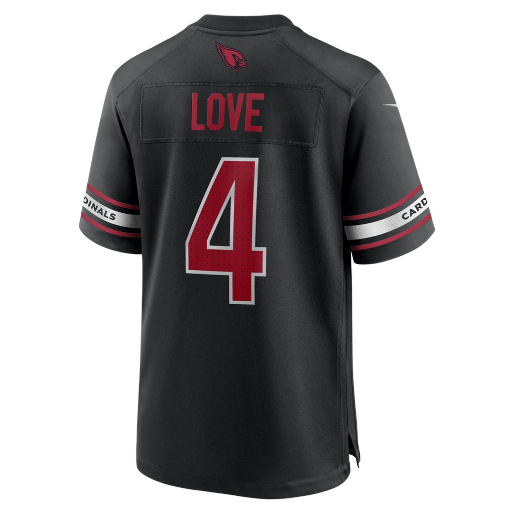 Arizona Cardinals Jeremiyah Love Nike Black Alternate Game Jersey