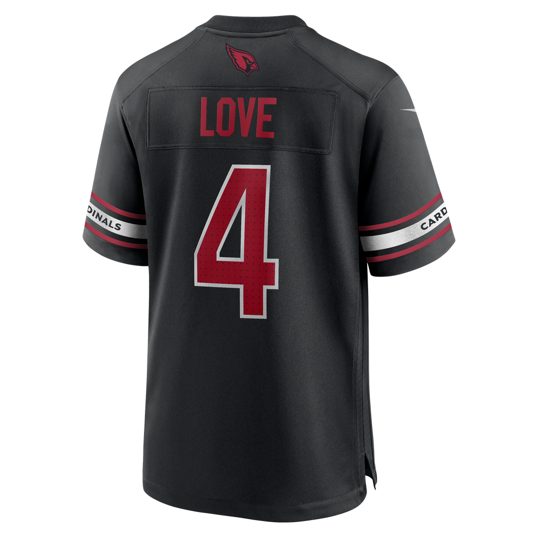 Arizona Cardinals Jeremiyah Love Nike Black Alternate Game Jersey