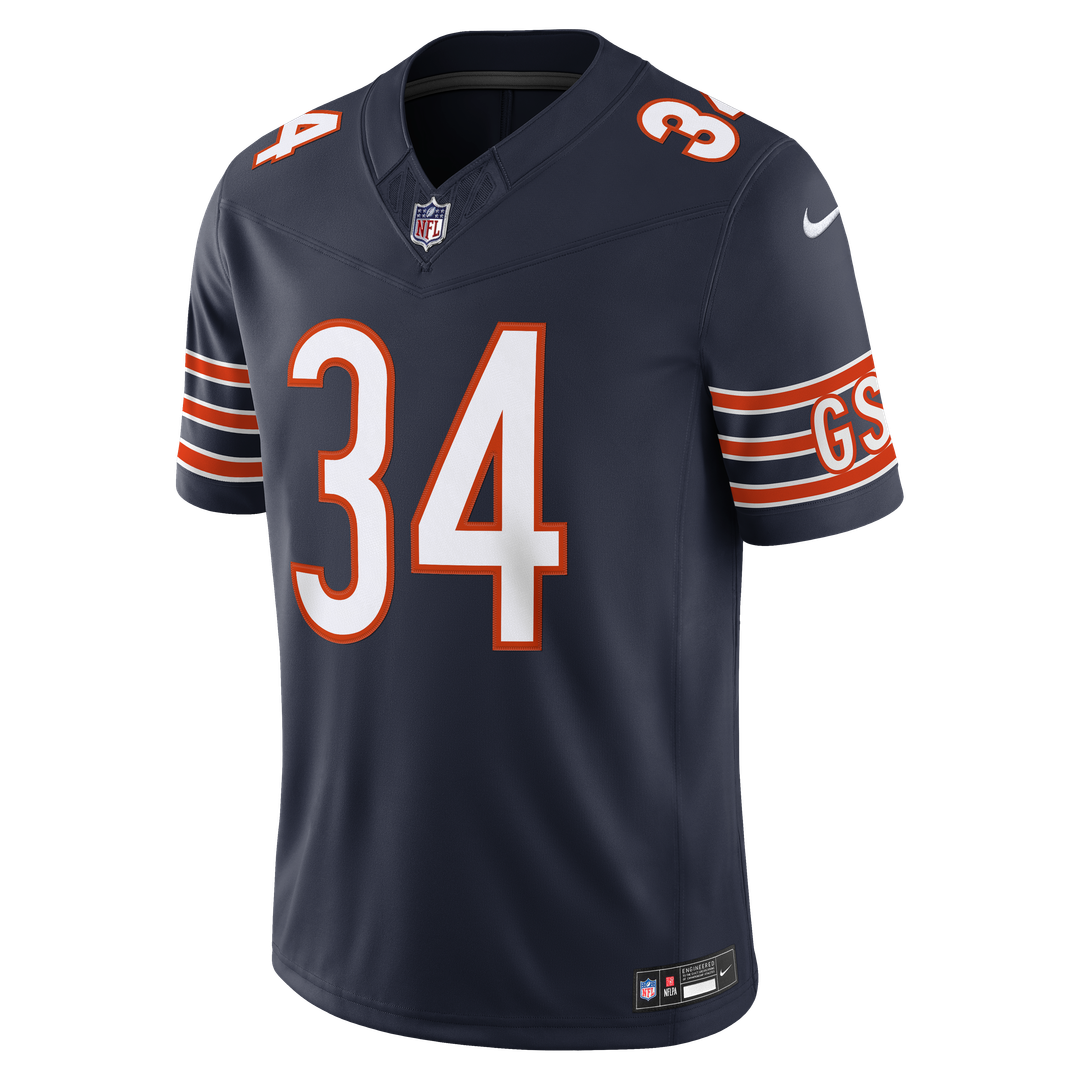 Chicago Bears Walter Payton Nike Navy Vapor FUSE Stitched Retired Limited Jersey