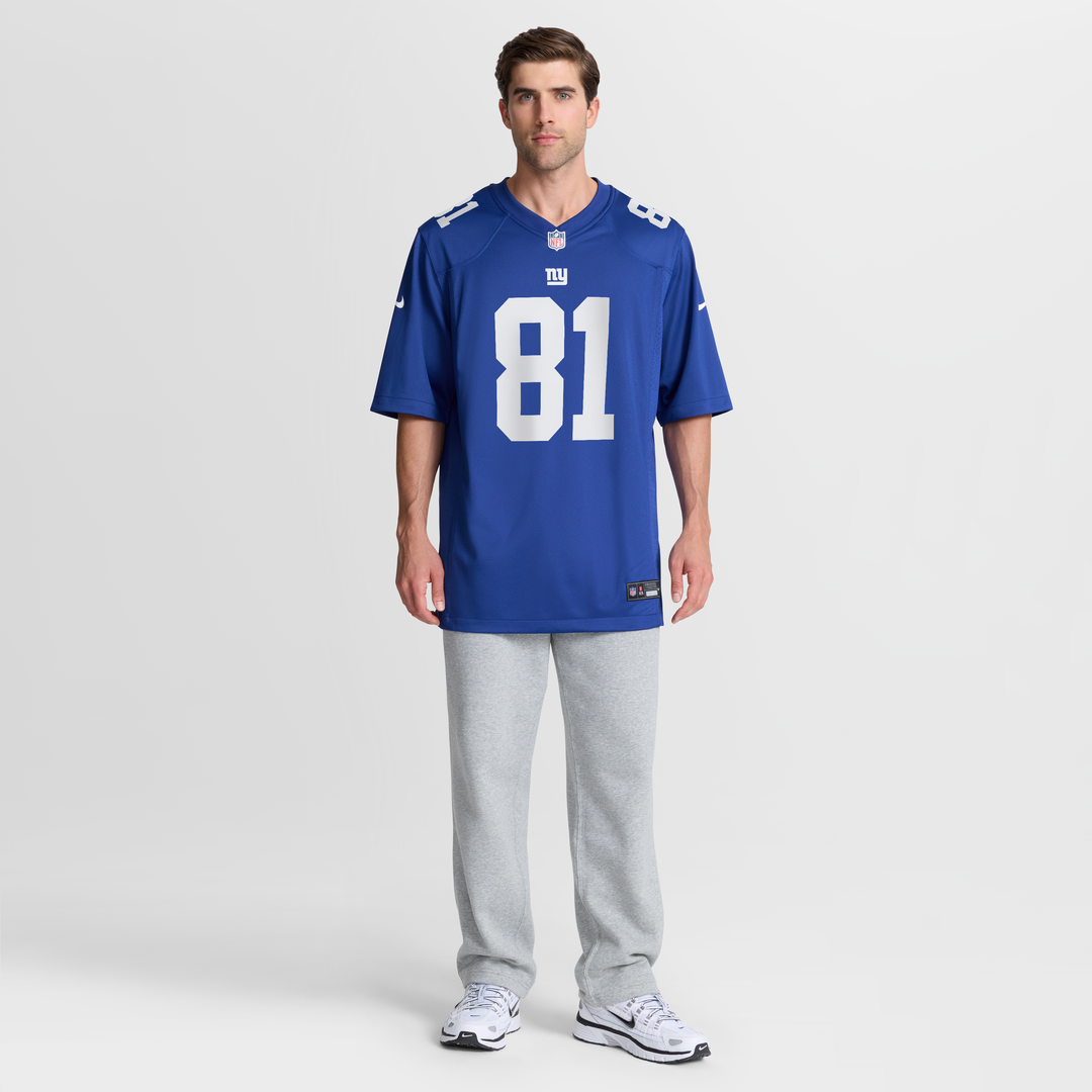 New York Giants Jalin Hyatt Nike Royal Game Jersey