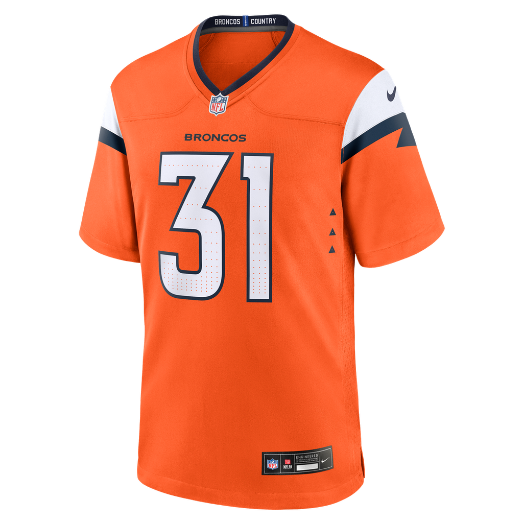 Denver Broncos Kris Abrams - Draine Nike Orange Game Jersey
