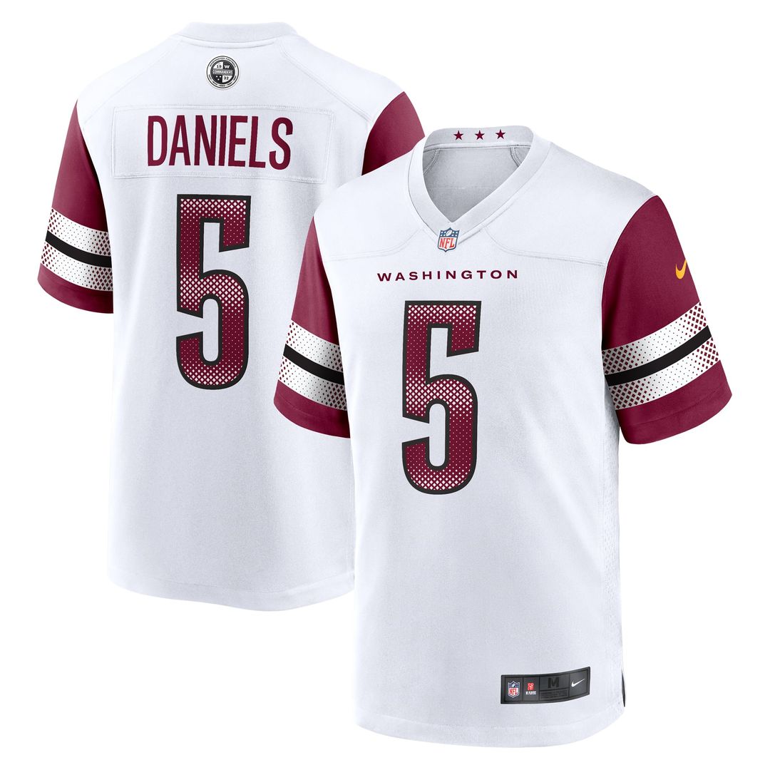 Washington Commanders Jayden Daniels Nike Black Alternate Game Jersey